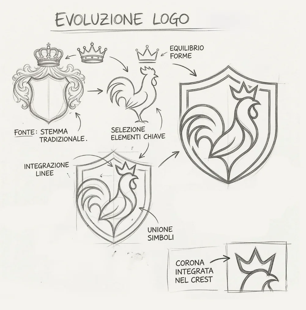 Schizzo dell'emblema